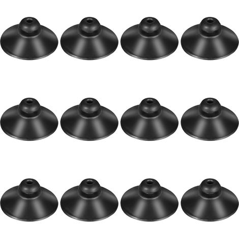 Lot de 12 ventouses en caoutchouc noir pour pompe d'aquarium, ventouses en verre pour tube de ligne aérienne, décoration d'aquarium