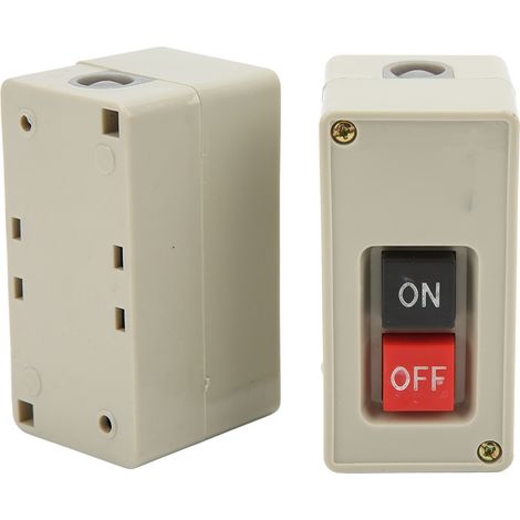 Dreiphasiger 2-Positionen-Drucktaster mit automatischer Rückstellung, 30 A, 380 V, Netzschalter für Verteilerkasten, 10er-Packung (1/5)