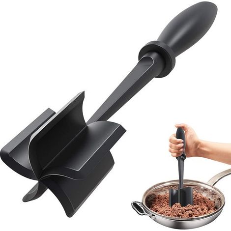 Küchenutensil Kartoffelstampfer Fleischstampfer Fleischwolf Upgrade Fleischwolf Fleischwolf Hitzebeständiger Fleischstampfer für Hackfleisch (1/5)