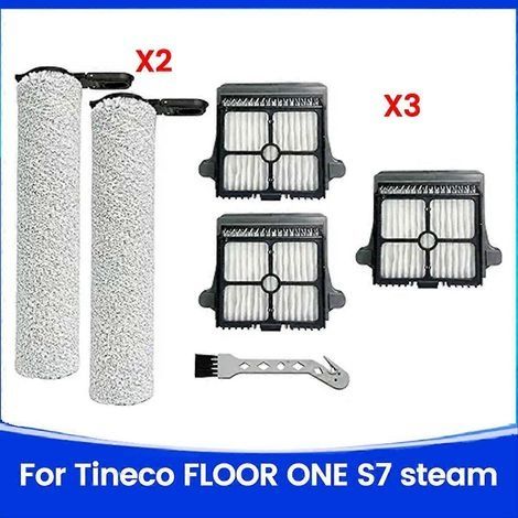 Brosse, rouleau et filtre de rechange pour aspirateur eau et poussière sans fil Tineco Floor ONE S7 Steam Smart (1/5)