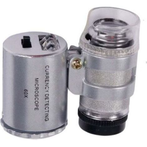 Mini loupe de bijoutier éclairée à LED 60X
