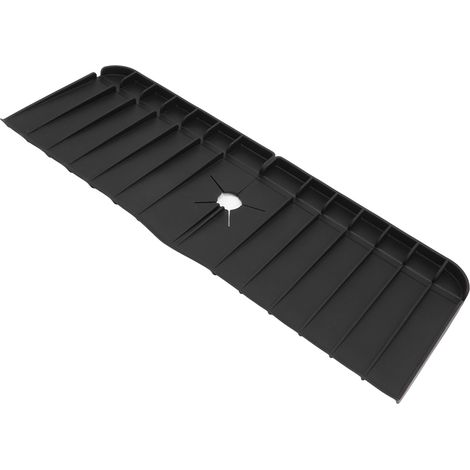 Protecteur d'éclaboussures de robinet en silicone - Tapis de vidange pour évier de cuisine et salle de bain - Nouvelle génération