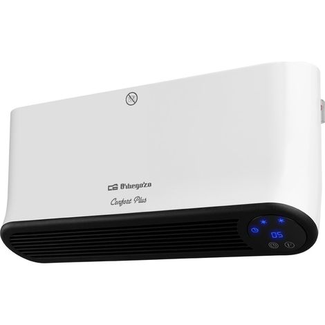 Calefactor 2 en 1 split Orbegozo SP 6200, pared y suelo, 2 niveles de calor, termostato digital, mando a distancia, 2000 W