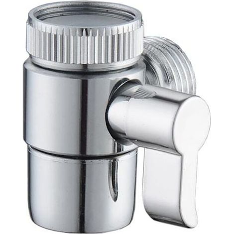 3/4" INF Diverter Valve for Basin Mixer Tap, Durable Silver Metal Adapter, Quick Connect, Universal Installation (1/5)