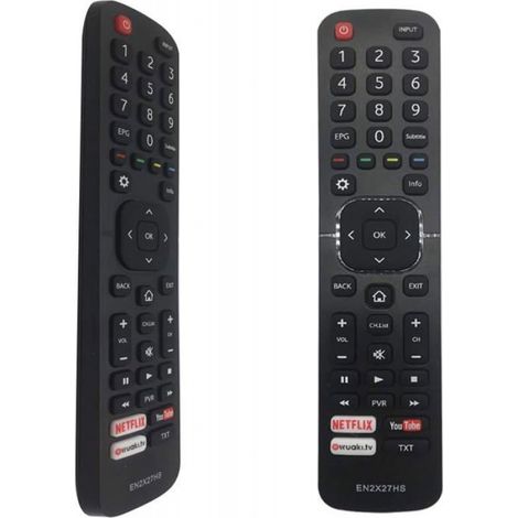 Télécommande Hisense TV EN2X27HS pour Hisense Smart TV UHD TV 65K5500UWTS H32M2600 H40M3300 H40MEC3350 avec Le Bouton Youtube (1/5)