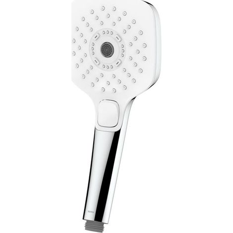 TOTO DaySpa Handbrause d. 110mm mit 3 Strahlarten eckig, Kunststoff verchromt (1/4)