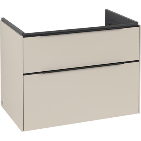 Villeroy & Boch Subway 3.0 Waschbeckenunterschrank, 2 Auszüge, (1/2)