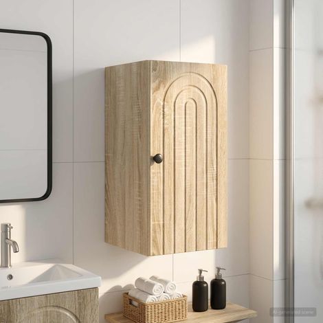 vidaXL Armario de pared para baño ALKMAAR Roble Sonoma 30 x 31 x 59 cm (1/5)
