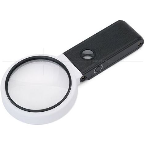 Grande loupe 4.35in 3.5X 25X avec lumière et Support, loupe Lumineuse LED Portable Debout, loupe de Lecture Pliante avec pour Les Seniors Lire, Point de Croix, Carte, Bijoux (1/4)