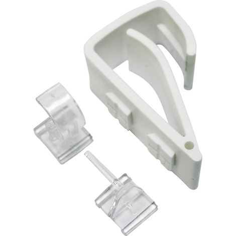 Gardinia Klemmträger Easy Click Vitrage 2 Stück, weiß Vitragestangen (1/3)