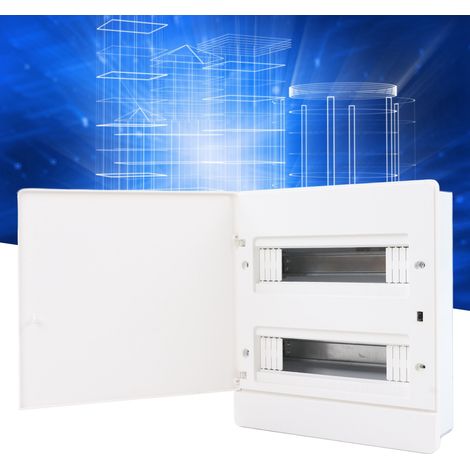 Boîtier de commande électrique encastré LYM1-24 à 24 circuits, boîtier de montage pour disjoncteurs intérieur et extérieur (1/5)
