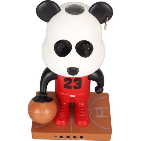 Projecteur Lampe de Nuit Panda Bluetooth avec Projection Étoile et Design Sport Basketball