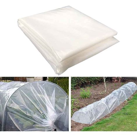 2 x 3m À Toute épreuve Feuille De Polyéthylène, Extra-épais Clair Jardin Grandir Couverture De Polytunnel Membrane Horticole En Polyéthylène Pour L'isolation De Jardinage 1000g (1/5)