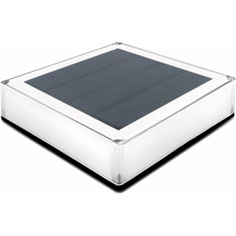 Solar-Pfostenkappen, 12 x 12 cm, 1 Stück, wasserdicht, für Holzzaunpfosten, Gartenbeleuchtung für Terrassen, Patios und Treppen