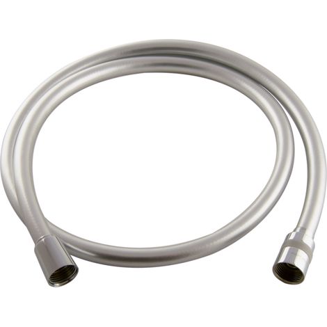 PaulGurkes Flexible Douche 125cm Tuyau de Douche Argent Plastique 1,25m