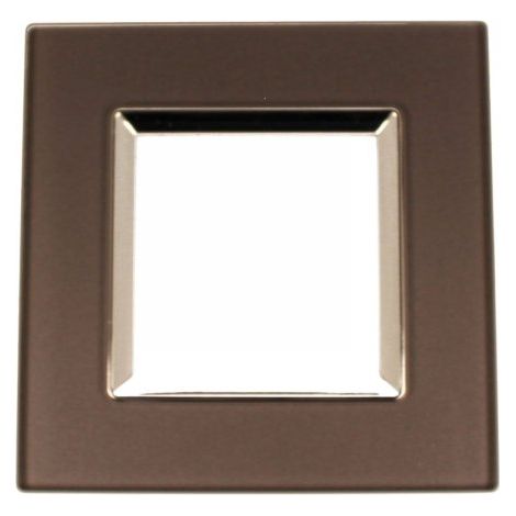 Placca Quadrata In Vetro Temperato MBL 2M Grigio Compatibile Bticino Living