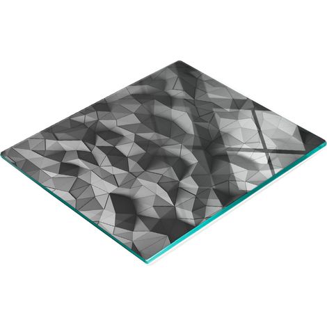 Tabla de cortar de vidrio templado para cocina con gráficos decorativos en 3D, 60x52 cm. (1/5)