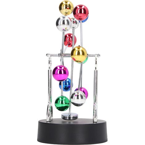 Machine de Mouvement Perpétuel à Piles USB Double Usage - Roue de la Fortune Équilibre Jouet de Bureau Décoratif (1/5)