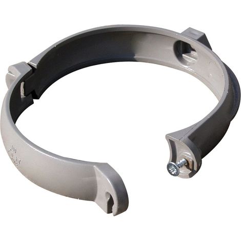 Collier à bride gouttière PVC Ø125 - Gris