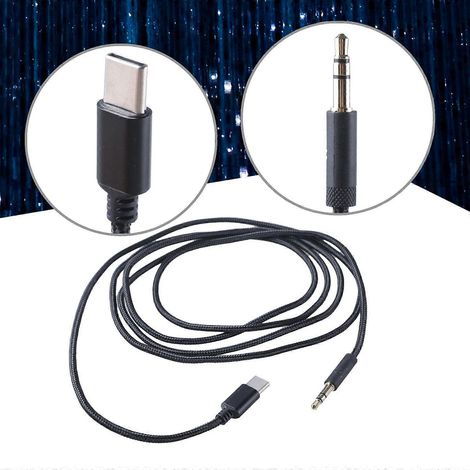 Câble USB Type C vers prise jack 3,5 mm pour écouteurs 1000XM5/4/3, 9500/9600 (1/4)