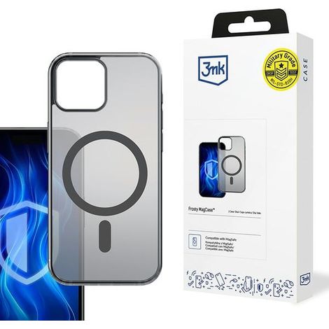 Apple iPhone 15 - 3mk Frosty MagCase Schwarz