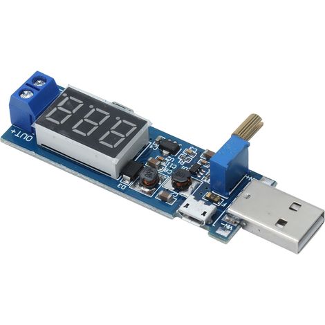 Convertisseur élévateur/abaisseur DCDC USB, module d'alimentation élévateur de tension 5 V vers 3,3 V (9 V, 12 V, 24 V) réglable (1/5)