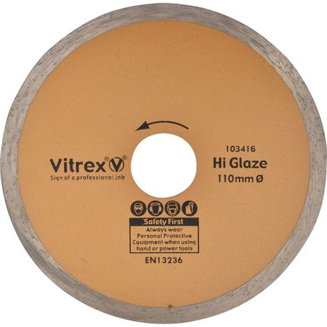 Diamond Blade Hi Glaze 110mm (1/4)