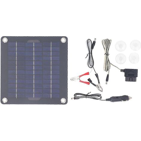 Kit chargeur solaire pour batterie monocristalline 12 V/18 V, 20 W, pour camping-car, voiture et bateau. Qualité supérieure. (1/5)