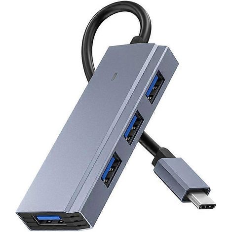 USB-C-Laptop-Dockingstation, 4-in-1-USB-C-Hub mit 4 USB-3.0-Adaptern (1/5)