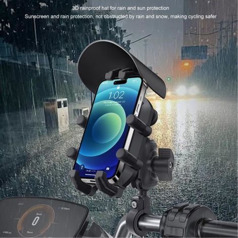 Support de téléphone pour moto - - 8 griffes - Absorption des chocs - coussinet sport accessoires (1/4)