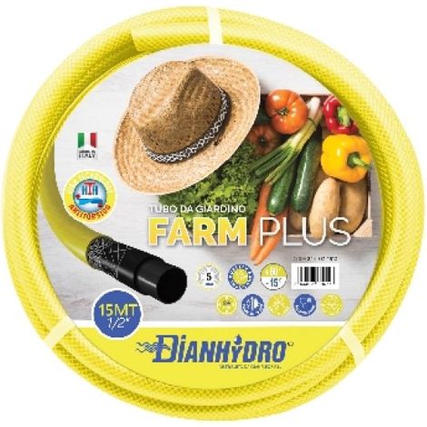 TUBO DA GIARDINO ANTITORS. 5 STRATI "FARM PLUS" Mt 25 - 5/8"