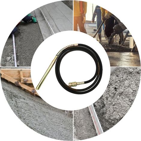 Concrete Vibrator Poker Hand Held Vibrating Shaker Hose Kit Concrete Bar (1/5)