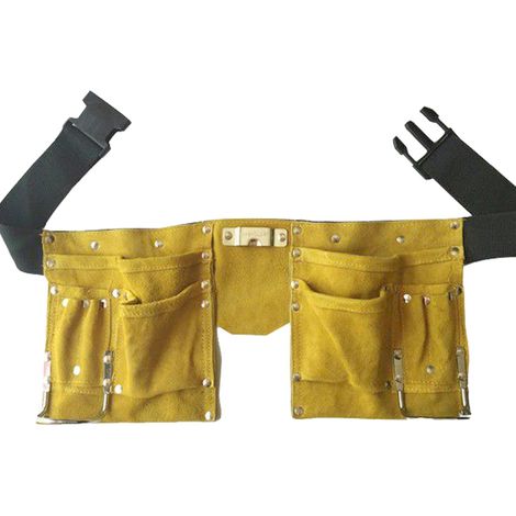Pochette De Ceinture De Travail Sac Multifonctionnel De Haute Résistance Pochette À Outils Pour Tablier De Travail Pour Bricolage Jardin Entretien Maison Réparation Construction Atelier (1/5)