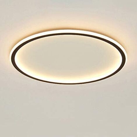 BUNTHAUS Plafonnier rond à LED à intensité variable, éclairage annulaire à trois couleurs changeantes, lampe de salon moderne et tendance pour la maison, la chambre à coucher, le bureau (30 cm)