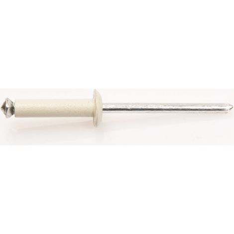 Rivet aveugle éclate GOSTAR Aluminium Tige acier Tête Ronde Standard 4X20 RAL9002 blan gris