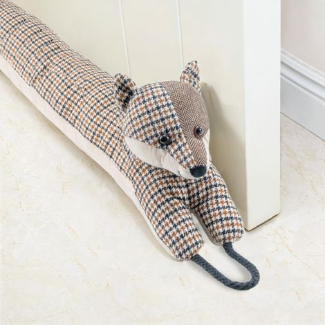 Boudin de porte en forme de renard pour porte et fenêtre, 81 cm / 32in, décoratif et lesté contre le vent et le bruit (1/5)