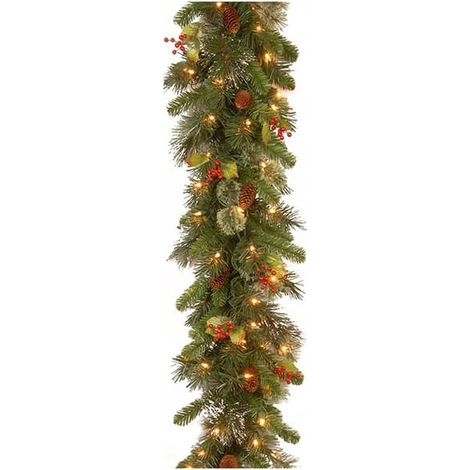 Guirlande lumineuse de 2,7 m pour sapin de Noël avec 50 LED. Décoration artificielle pour sapin, cheminée, escalier, porte, jardin. (1/5)