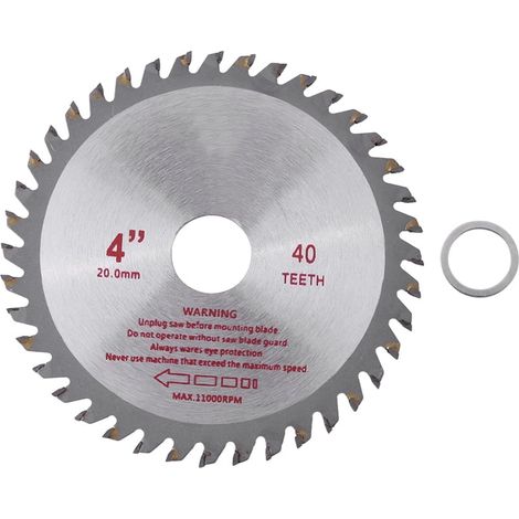 Lame De Scie Circulaire - 105 Mm - 40 Dents - Pour Bois Et Matériaux Non Ferreux - Alésage 20 Mm - 1 Pièce (1/5)