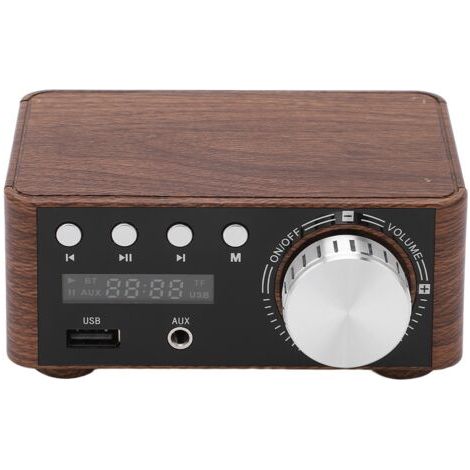 Mini amplificateur de puissance Bluetooth 5.0 stéréo HiFi numérique 2 canaux 50W et avec entrée USB