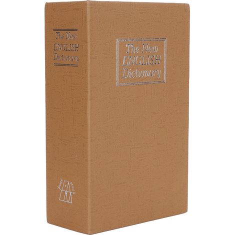 Coffre-fort pour livres, dictionnaires, argent et pièces de monnaie avec serrure à combinaison sécurisée pour usage domestique