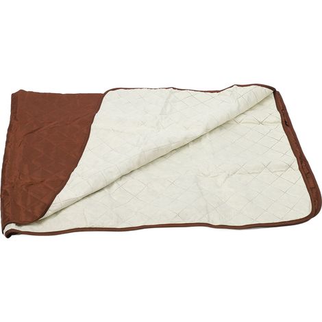 Housse de protection pour canapé, imperméable, lavable, résistante à l'usure, 2 places, en polyester, pour animaux de compagnie, marron (1/5)