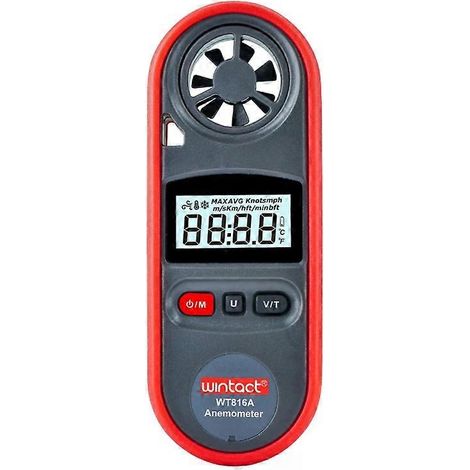 Thermomètre électronique numérique anémomètre-Wintact WT816A (1/5)