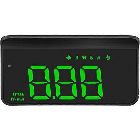 Affichage tête haute (HUD) pour voiture, avec GPS, compteur de vitesse et accessoires intégrés. Projecteur pour toutes les voitures. (1/5)