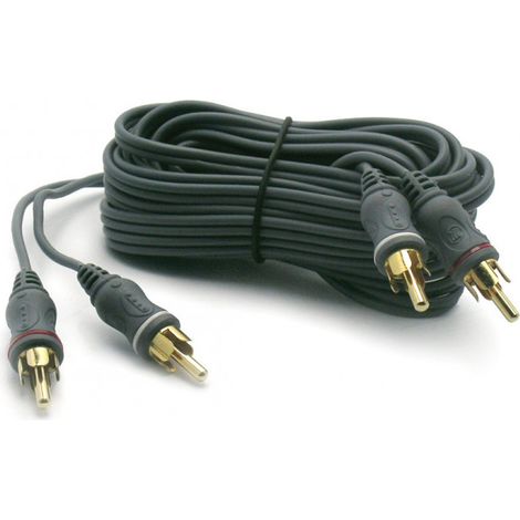 Metronic 470066 câble audio 4 m 2 x RCA Noir