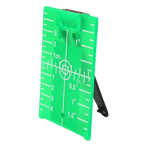 Plaque Cible Laser Magnétique avec Support Arrière Indicateur de Niveau Laser Ligne Croisée Outil de Mesure de Distance à Double échelle(Tableau cible feu vert) (1/5)