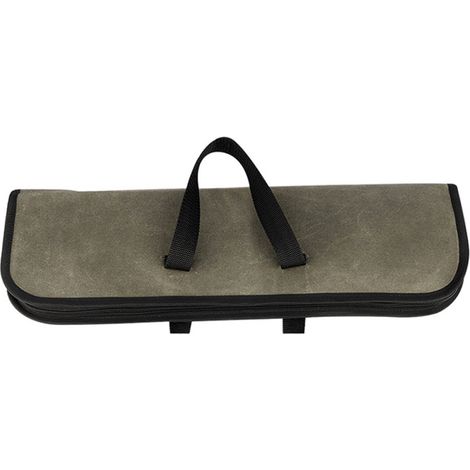 Étui à couteaux (4 emplacements), sac à couteaux de chef en toile avec poignées résistantes, étui à couteaux portable et imperméable (1/5)