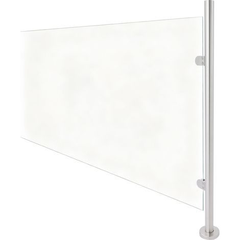 Poteau d’extrémité de balustrade en acier inoxydable 316, poteau de rampe, poteau de balustrade en verre argentée, pour balcon, terrasse, escaliers, porche et piscine (1/5)
