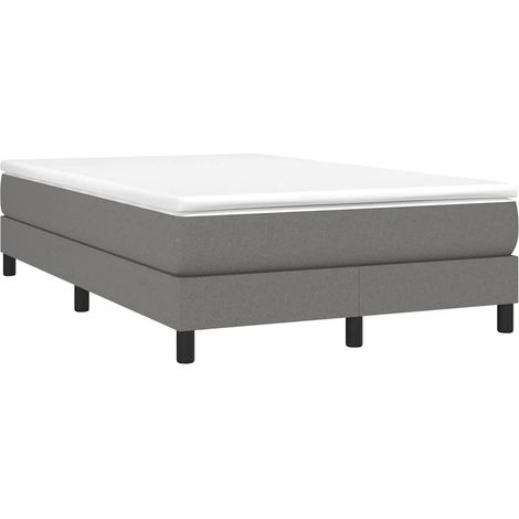 Struttura Letto a Rete a Molle Grigio Scuro 120x200 cm Tessuto vidaXL
