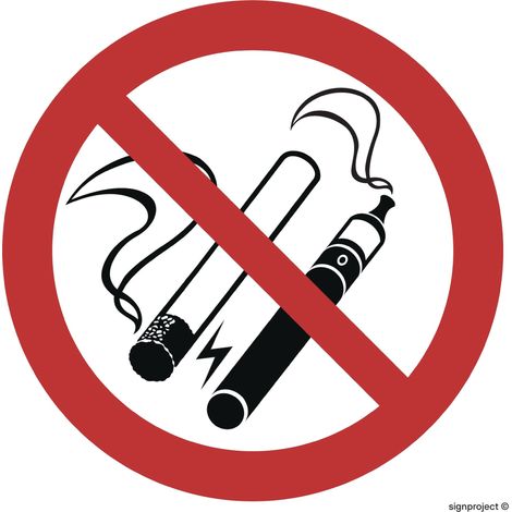 GB058 Prohibición de fumar y de usar cigarrillos electrónicos GB058 Prohibición de fumar y de usar cigarrillos electrónicos 100x100