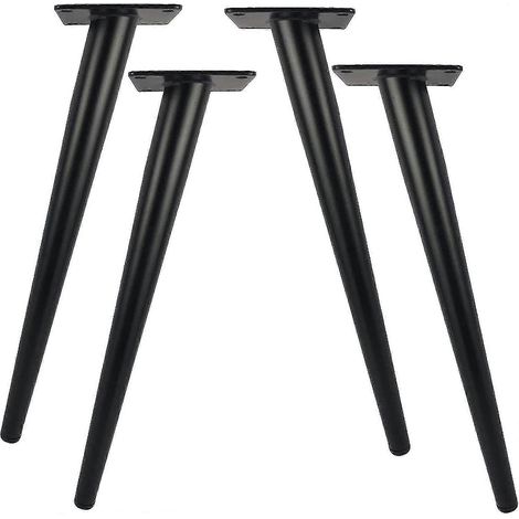 HONORNIC - Quatre pieds de table en métal de 30 cm de long, adaptés aux meubles modernes, pieds de support de meubles remplaçables.
